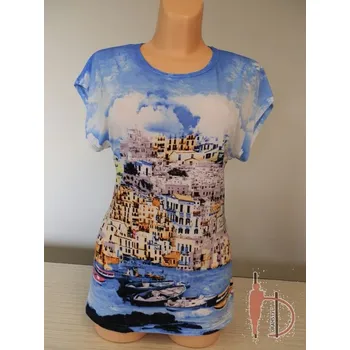 Dámská halenka Barevná tunika pro plnoštíhlé BENA, Barva Růžová, Velikost XL 44, Materiál 98% Polyester 2% Lycra