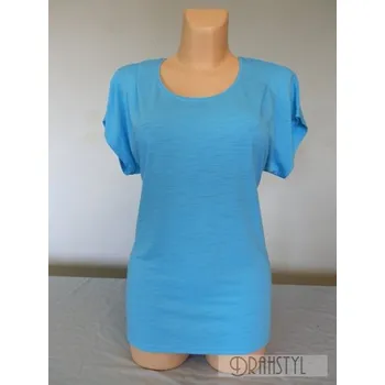 Dámské tričko Triko SÁMRE, Barva Tyrkysová, Velikost XXXL 54, Materiál 64%Viskoza 31%Pe5%Pu