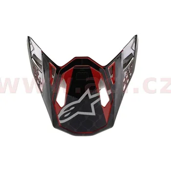 Helma na motorku kšilt pro přilby SUPERTECH M10 2020 limitovaná edice SX SAN DIEGO, ALPINESTARS (černá/šedá/červená)