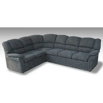 Sedací souprava Rozkládací rohová sedačka ALEXIA černá melír