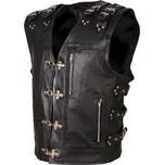 L&J Kožená moto vesta Cruiser černá L