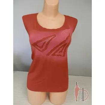 Top tílko pod sáčko SIMKA, Barva Cihlová, Velikost XXXL 54, Materiál 96% Viskoza 4% Lycra