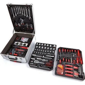 Sada nářadí Vozík - kufr s nářadím na kolečkách, 599 dílů, 12.5 kg pěnovém zásobníku, 85 dílů, 13 kg (TrueTech)