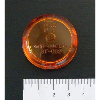 Osvětlení pro motocykl Highway Hawk Náhradní sklíčko pro blinkry TECH GLIDE 38mm, oranžová