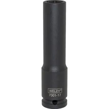 Gola hlavice Hlavice nástrčná 1/2", 6-ti hran, 27 mm, délka 120 mm, použití i pro rázové utahováky, CrMo, Welzh (Welzh Werkzeug)