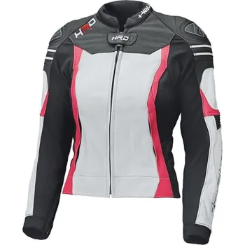 Moto bunda Dámská sportovní moto bunda Held STREET 3.0 LADY černá/bílá/růžová, kůže 38
