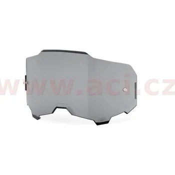 Motocyklové brýle plexi ARMEGA, 100% - USA (kouřové, Anti-fog)