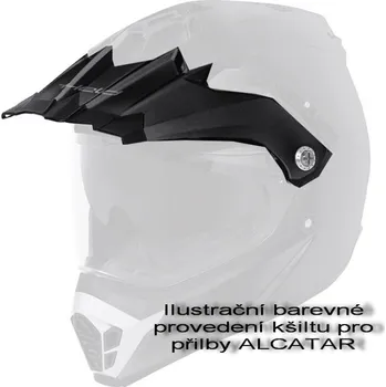 Helma na motorku Kšilt pro off-road přilbu Held ALCATAR, černá/bílá