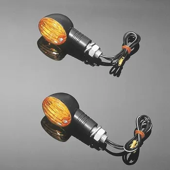 Osvětlení pro motocykl Moto blinkry Highway Hawk MINI CATEYE, E-mark, černá (2ks) Černá