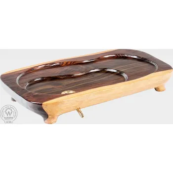 FaKOPA Podnos pro čaj z exotického dřeva Molly