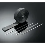 Highway Hawk Žáruvzdorná omotávka výfukových svodů motocyklu, černá (15m) Černá