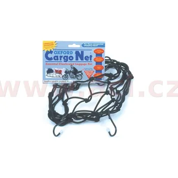 Zavazadlo na motocykl pružná zavazadlová síť pro motocykly, OXFORD - Anglie (30 x 30 cm, černá)
