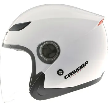 Helma na motorku CASSIDA Otevřená přilba Reflex bílá S