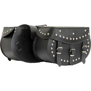 Zavazadlo na motocykl Kožené boční brašny RETRO I zdobené