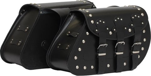 Kožené brašny na moto JACK se zdobením