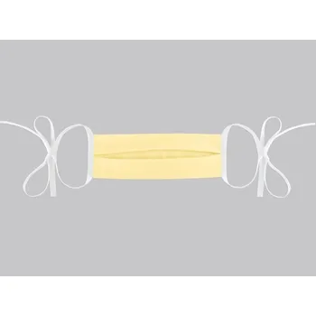 rouška Ústní rouška bavlněná na zavazování 15x24 cm světle žlutá