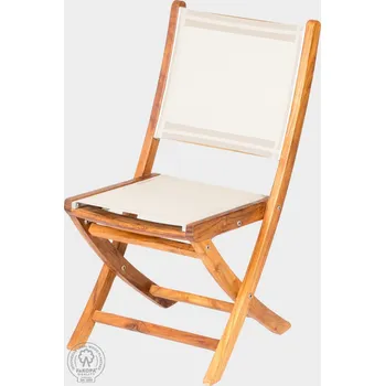 Zahradní lehátko FaKOPA Skládací židle z teakového dřeva Rachel