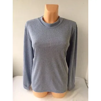 Dámský svetr Slabý pulovr s uzlíkovou strukturou VIP, Barva Světle modrá, Velikost L 42 , Rukáv 3/4 rukáv