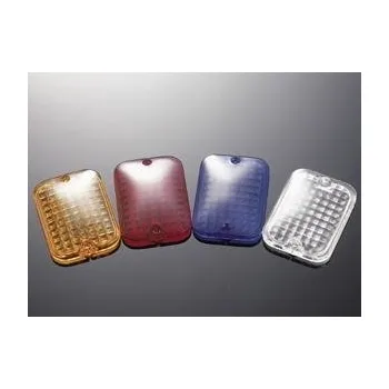 Osvětlení pro motocykl Sklíčko 45x60 pro světlo motocyklu Highway Hawk DEVIL'S EYES, oranžová (1ks) Oranžová