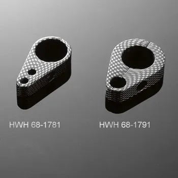 Highway Hawk Objímka 25mm pro dvojité plynové lanko, karbon 25