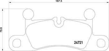 Brzdová destička Brembo P 65 027