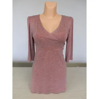 Dámská halenka Jednobarevná tunika GASEW, Barva Růžová, Velikost M 38 , Materiál 64%Viskoza 31%Pe5%Pu