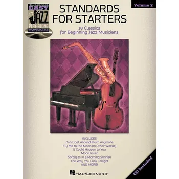 Easy Jazz Play-Along 2 - STANDARDS FOR STARTERS + CD / 18 jazzových standardů pro začátečníky