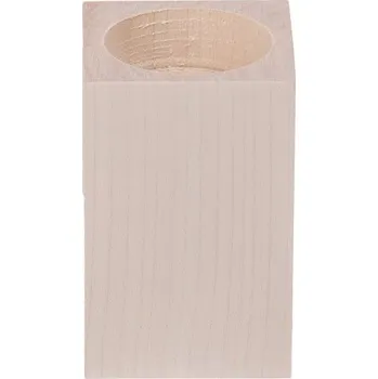 Svícen FK Dřevěný svícen - 8x5 cm