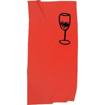 Nákrčník Nákrčník/bandana s potiskem víno - láska ve sklenici