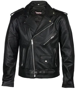 Moto bunda Brixton Leather Křivák Classic