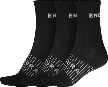 Pánské ponožky Endura Coolmax Race Triple Pack černé 43 - 47