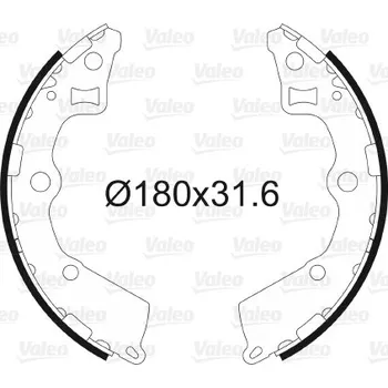 Brzdová čelist Valeo 564094