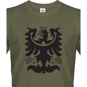 Pánské tričko Pánské tričko Slezská orlice, Barva Military - 69 Bezvatriko.cz 1