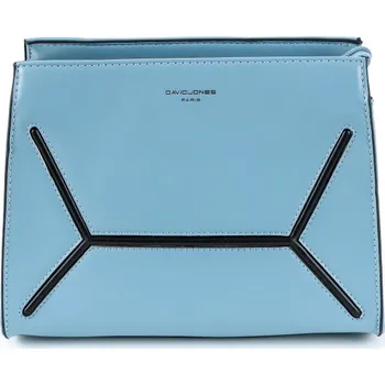 Malá pevná modrá crossbody kabelka David Jones 6261-1