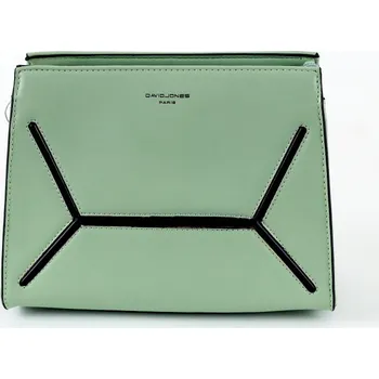 Kabelka Malá pevná zelená crossbody kabelka David Jones 6261-1
