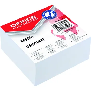 Samolepící bloček Office Blok kostka lepená bílá 85 x 85 x 40 mm