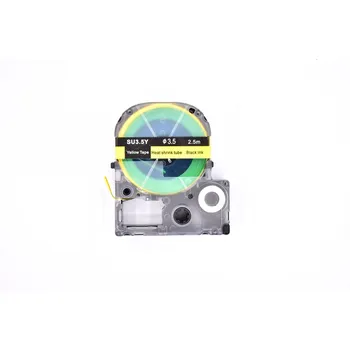 Epson SU35Y, 3.5mm, 6mm x 2, 5m, černý tisk / žlutý podklad, smršťovací kompatibilní páska