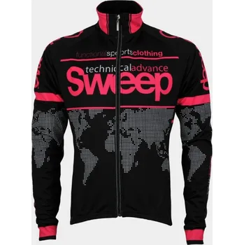 Cyklistická bunda SWEEP CYKLISTICKÁ BUNDA NOWIND SILNÁ J010 black/pink Varianta: L