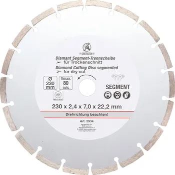 Brusný kotouč BGS Kotouč diamantový segmentový, pr. 230 mm