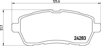 Brzdová destička Brembo P24072X