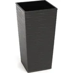 Plastový květináč Finezia vroubek 300x300 mm, grafit