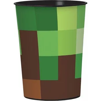 AMSCAN plastový kelímek Minecraft Kostky 473 ml