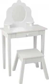 Dětský stůl KidKraft Toaletní stoleček se stoličkou 13009 bílý