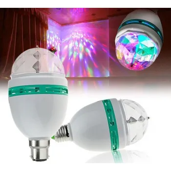 LED osvětlení Rotační disko LED žárovka bez adaptéru