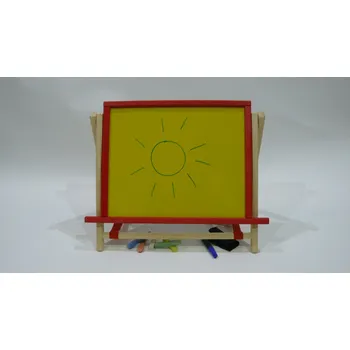 Kancelářský nábytek Dětská otočná žlutá tabule 2v1 barevná - výška 41 cm