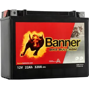 Motobaterie BANNER 52214 Bike Bull YTX50L-BS, YTX24HL-BS motobaterie