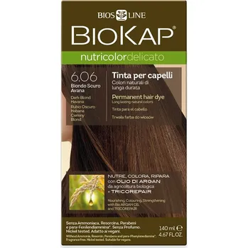 Biosline Biokap Nutricolor Delicato 140 ml, 6.06 blond tmavá Havana