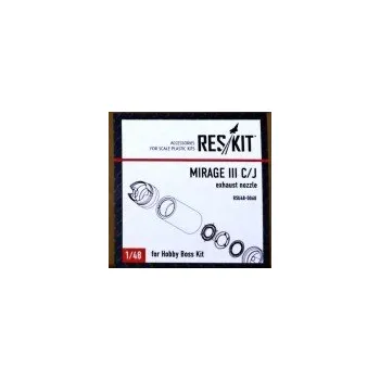 Plastikový model 1/48 Mirage III C/J exhaust nozzles (HOBBYB)