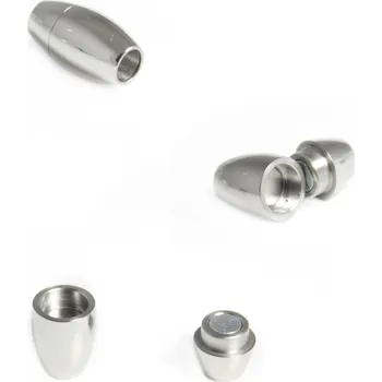 Materiál na výrobu šperku Magnetické 18x10x5mm nerezové zapínání - 1Ks+B - 1Ks