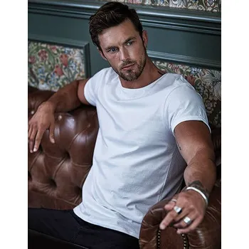 Pánská móda Pánské tričko s rolovanými rukávy TEE JAYS 5062